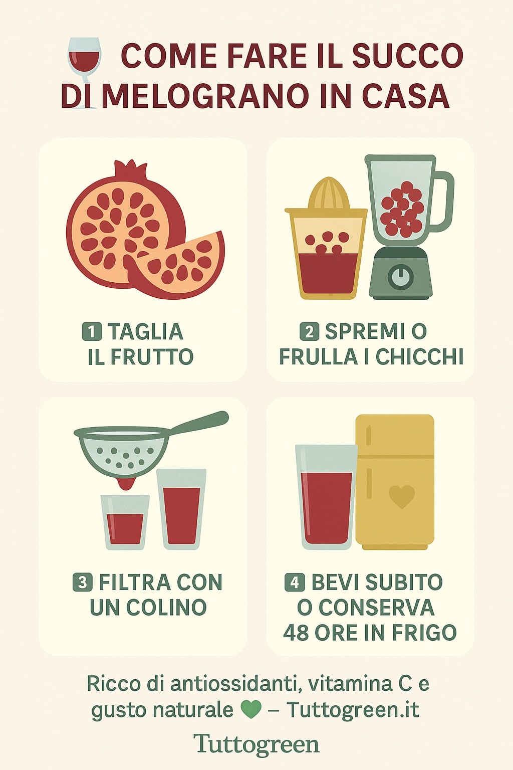 Come preparare il succo di melograno in casa