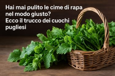Hai mai pulito le cime di rapa nel modo giusto? Ecco il trucco dei cuochi pugliesi