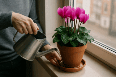 Ciclamino e acqua: come irrigarlo in inverno