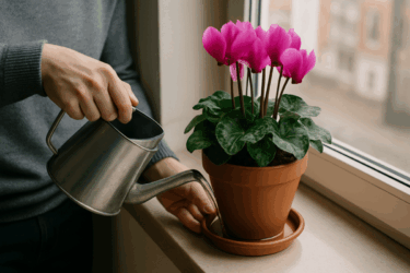 Ciclamino e acqua: come irrigarlo in inverno