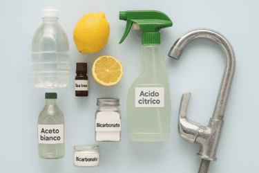 Come sciogliere il calcare in modo naturale da rubinetti, vetri e superfici