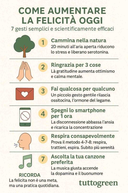 Come aumentare la felicità