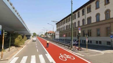nuova ciclabile alla Ghisolfa