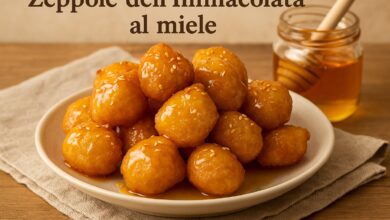 Zeppole dell'Immacolata al miele