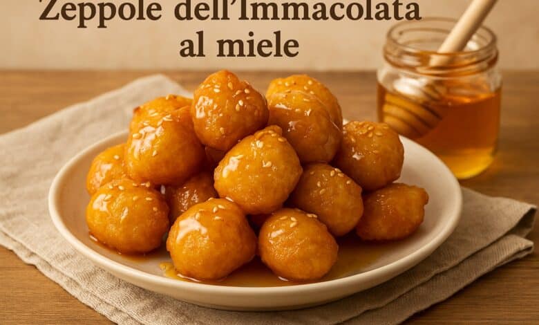 Zeppole dell'Immacolata al miele