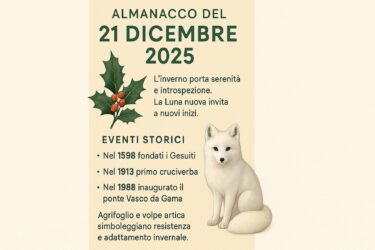 Almanacco del 21 Dicembre 2025