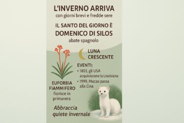 Almanacco del 20 Dicembre 2025