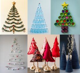 10 idee creative per un albero di Natale fai-da-te con materiali di riciclo