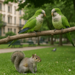 Scoiattoli americani e pappagalli sudamericani sono i nuovi abitanti delle città italiane