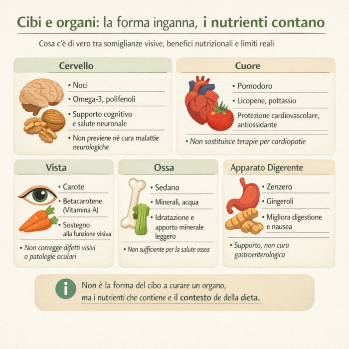 Cibi e organi: quando la forma sembra curare 