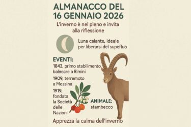 Almanacco del 16 gennaio 2026