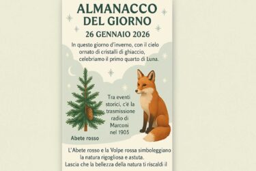 Almanacco del 26 gennaio 2026