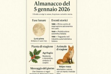 Almanacco del 05 gennaio 2026