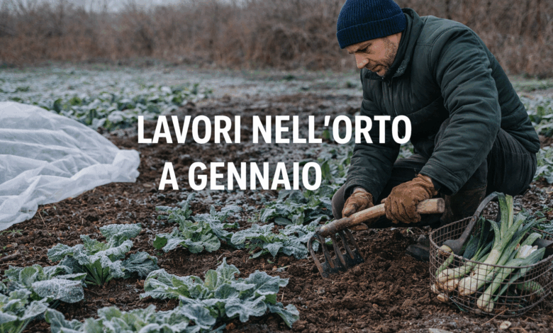 cosa fare nell'orto a gennaio