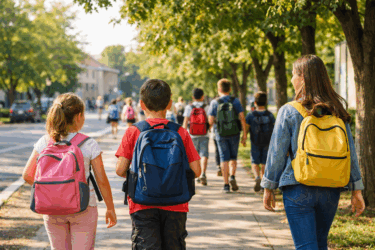 Andare a scuola a piedi fa bene (davvero): salute, autonomia e città più vivibili