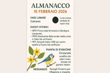 Almanacco del 15 febbraio 2026