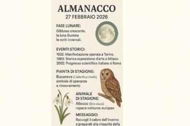 Almanacco del 27 febbraio 2026