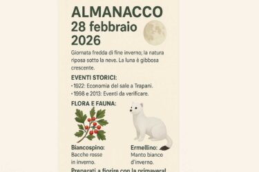 Almanacco del 28 febbraio 2026