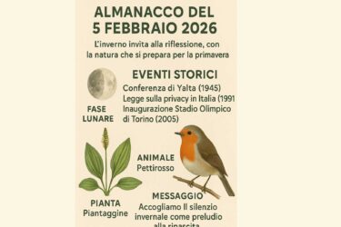 Almanacco del 05 febbraio 2026
