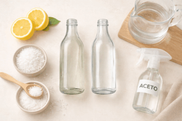 Come pulire le bottiglie di vetro in modo naturale (e farle tornare come nuove)