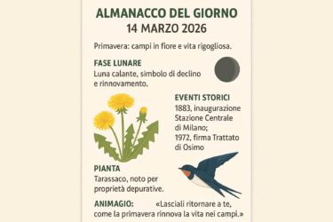 Almanacco del 14 marzo 2026