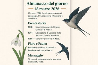 Almanacco del 18 marzo 2026