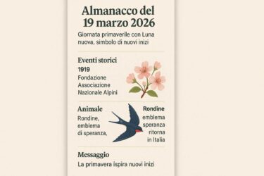 Almanacco del 19 marzo 2026