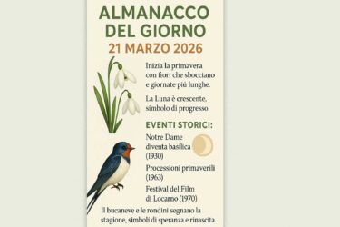 Almanacco del 21 marzo 2026