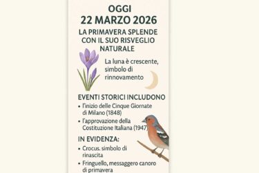 Almanacco del 22 marzo 2026
