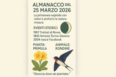Almanacco del 25 marzo 2026