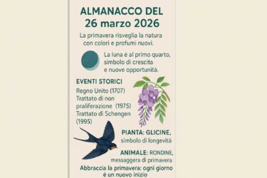 Almanacco del 26 marzo 2026
