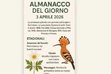 Almanacco del 03 aprile 2026