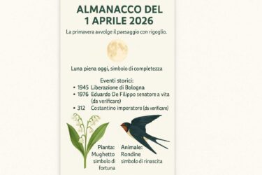 Almanacco del 01 aprile 2026