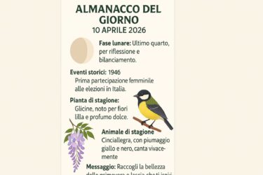 Almanacco del 10 aprile 2026