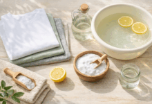 Vestiti puliti con rimedi naturali per eliminare odore di sudore