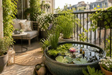 Come trasformare il balcone in una piccola oasi con ninfee e piante acquatiche