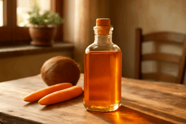 Olio solare naturale al cocco e carota fai-da-te