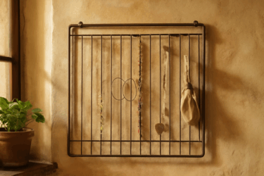 Porta-gioielli da griglia di forno: riciclo creativo