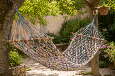 Amaca fai-da-te da vecchie magliette: un’idea colorata per l’estate