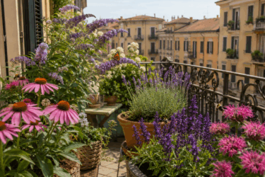 5 piante che trasformano il balcone in una piccola oasi per api e farfalle