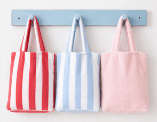 Borsa da mare fai-da-te da vecchi asciugamani e teli da spiaggia