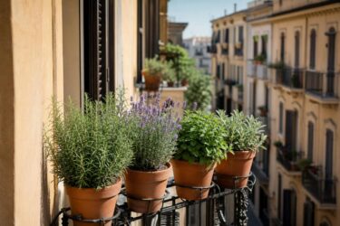 Le erbe aromatiche che rendono il balcone meno invitante per i piccioni