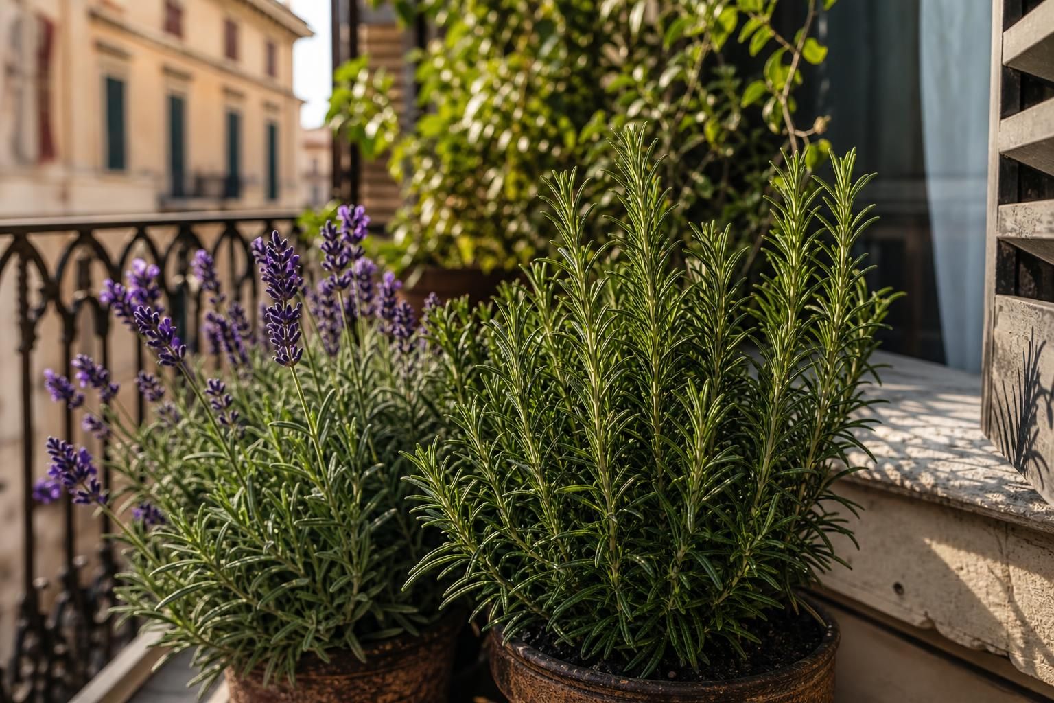 Le erbe aromatiche che rendono il balcone meno invitante per i piccioni - dettaglio