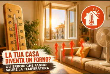 La tua casa diventa un forno d’estate? Gli errori che fanno salire la temperatura