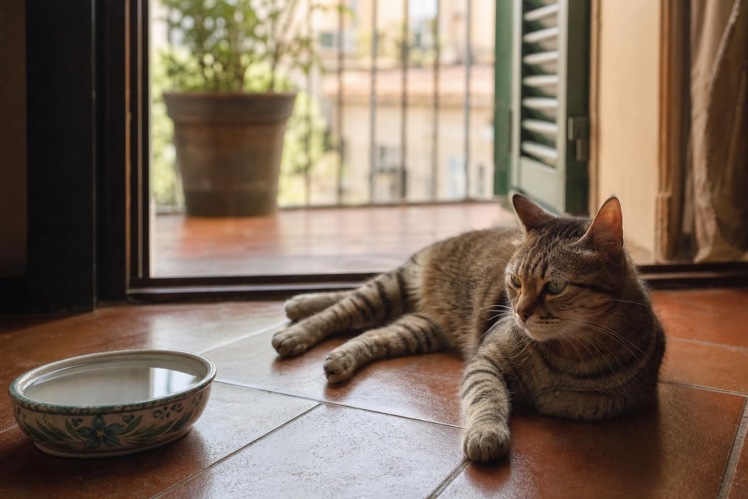 Gatto accaldato: i segnali da vedere subito e cosa fare in casa
