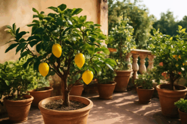 Limoni in vaso sul terrazzo italiano: queste cure estive li riempiono di frutti
