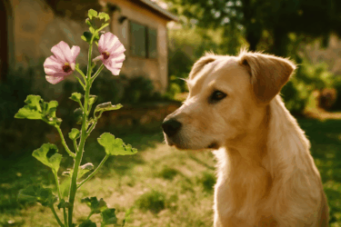 Malva selvatica: il fiore di giugno che i cani masticano