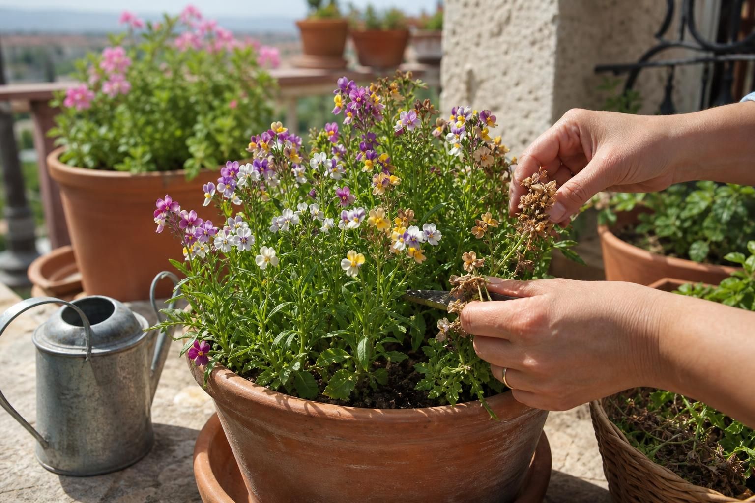 Nemesia in estate: il trucco semplice per averla fiorita più a lungo - dettaglio