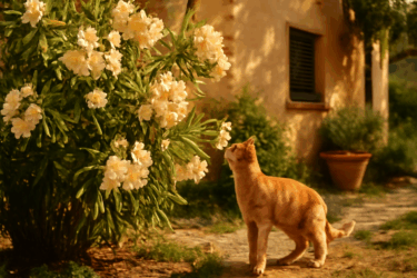 Oleandro in giugno: pericolo nascosto per il tuo gatto