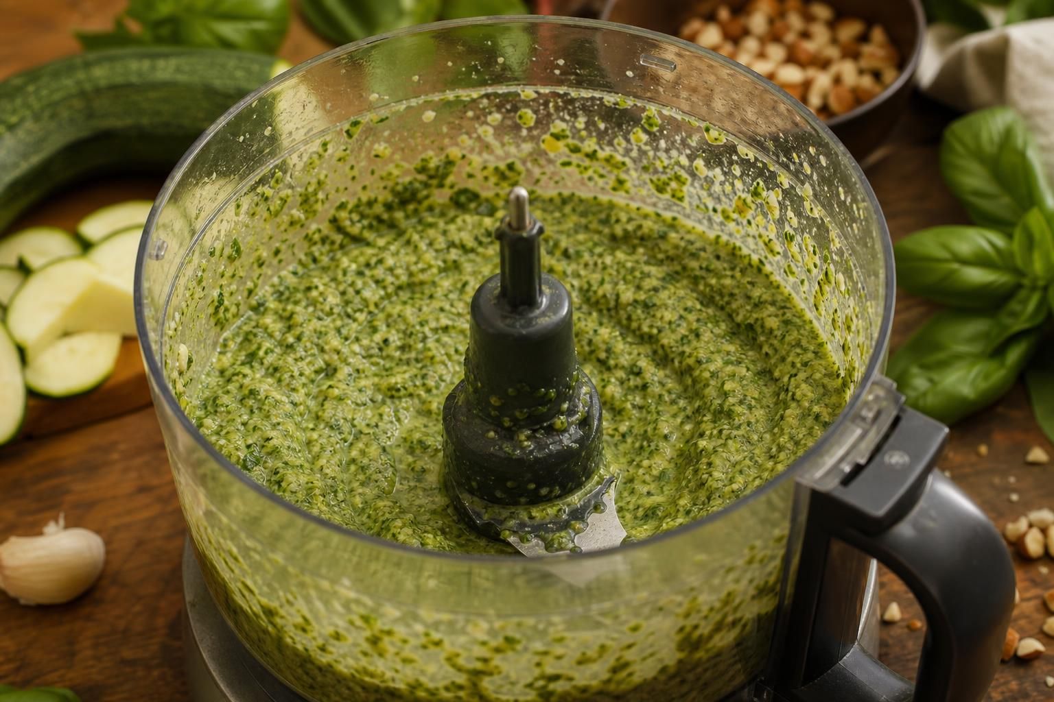 Il pesto di zucchine crude che salva il pranzo: fresco, veloce e senza cottura - dettaglio